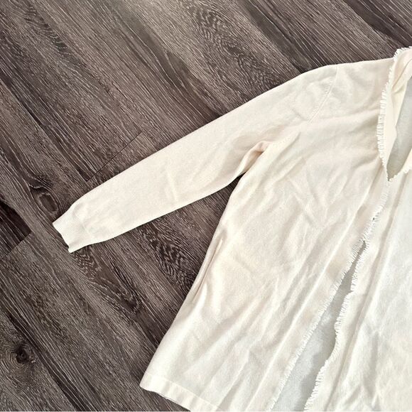 Repeat Cashmere 100% cashmere open fringe cardigan - Picture 3 of 9